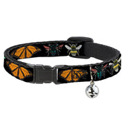 Cat Collar Breakaway - Insects C U Black Breakaway Cat Collars Buckle-Down   