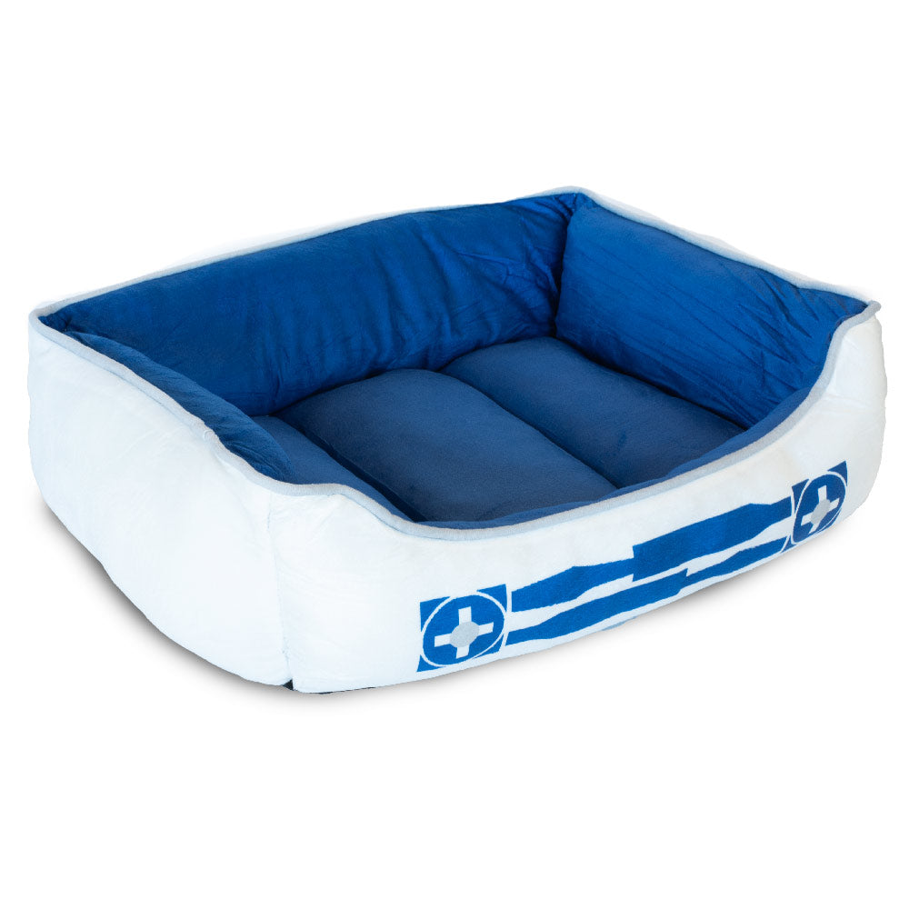 Pet Bed - Star Wars R2-D2 Bounding Blue Gray White Pet Beds Star Wars   