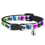 Cat Collar Breakaway - Punk You White Full Color Breakaway Cat Collars Buckle-Down   