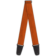 Guitar Strap - Wood Grain2 Horizontal Reddish Brown Guitar Straps Buckle-Down   