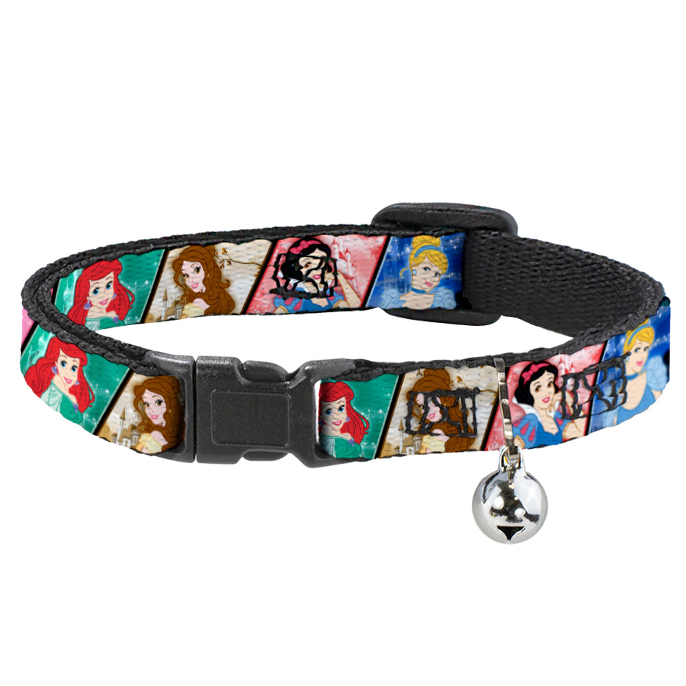 Cat Collar Breakaway - Disney Princess Poses Castle Blocks Breakaway Cat Collars Disney   