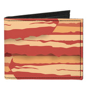 Canvas Bi-Fold Wallet - Bacon Stacked Canvas Bi-Fold Wallets Buckle-Down   