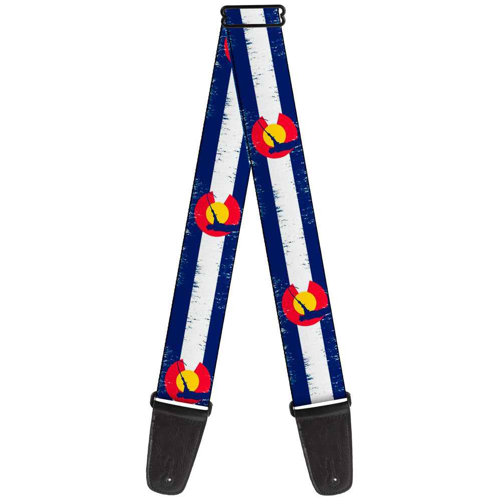 Guitar Strap - Colorado Flag Fisher Weathered Guitar Straps Buckle-Down   