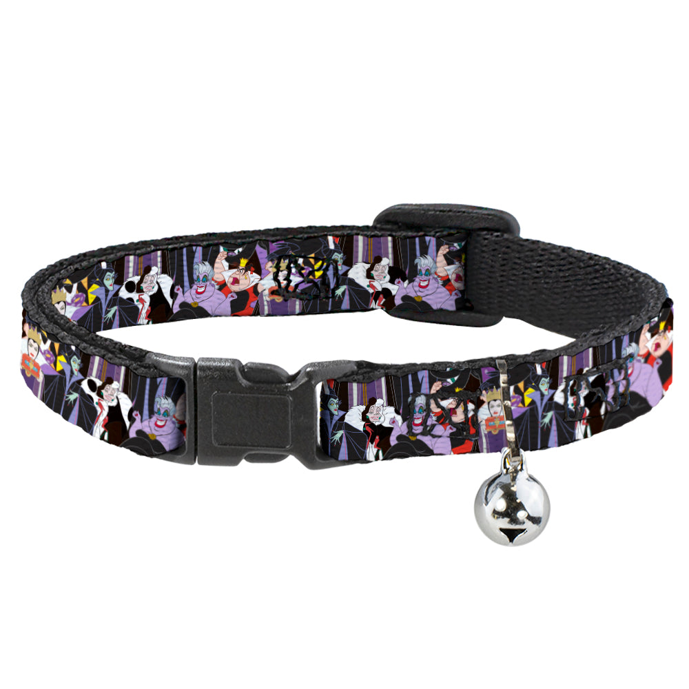 Cat Collar Breakaway - 5-Disney Villains Stacked Breakaway Cat Collars Disney   