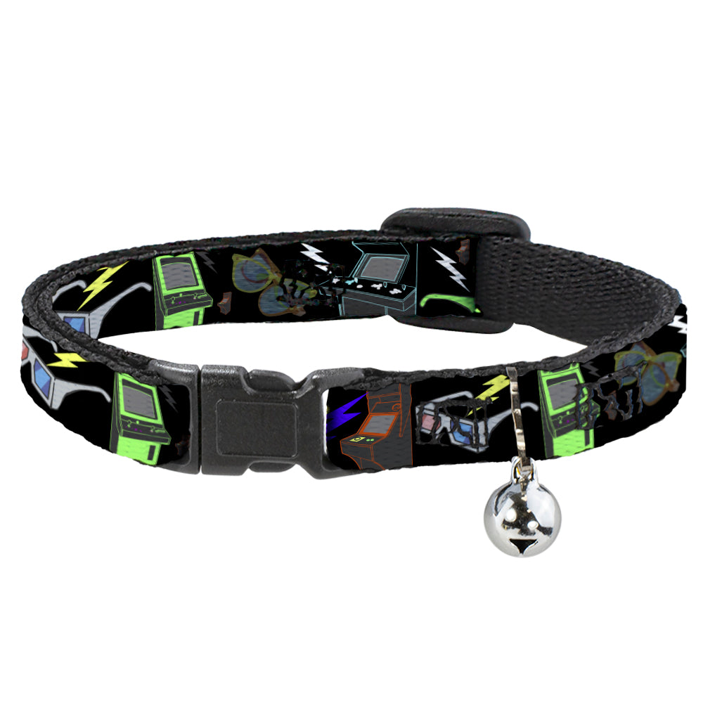 Cat Collar Breakaway - Eighties Arcade Black Breakaway Cat Collars Buckle-Down   