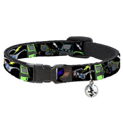 Cat Collar Breakaway - Eighties Arcade Black Breakaway Cat Collars Buckle-Down   
