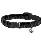 Cat Collar Breakaway - Pine Tree Silhouettes Black Grays Breakaway Cat Collars Buckle-Down   