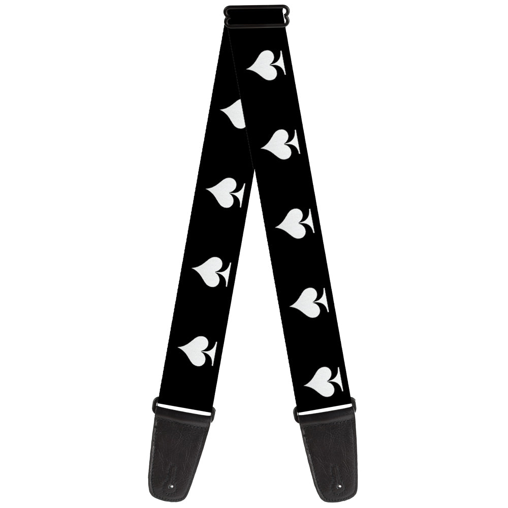 Guitar Strap - Spade Black White Guitar Straps Buckle-Down   