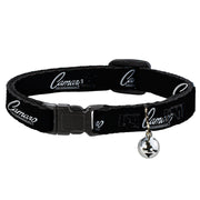 Cat Collar Breakaway - 1969 CAMARO BY CHEVROLET Emblem Black Silver Breakaway Cat Collars GM General Motors   