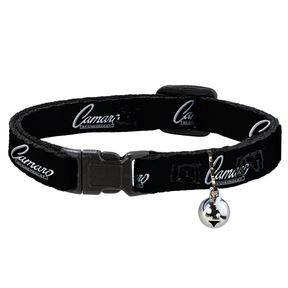 Cat Collar Breakaway - 1969 CAMARO BY CHEVROLET Emblem Black Silver Breakaway Cat Collars GM General Motors   
