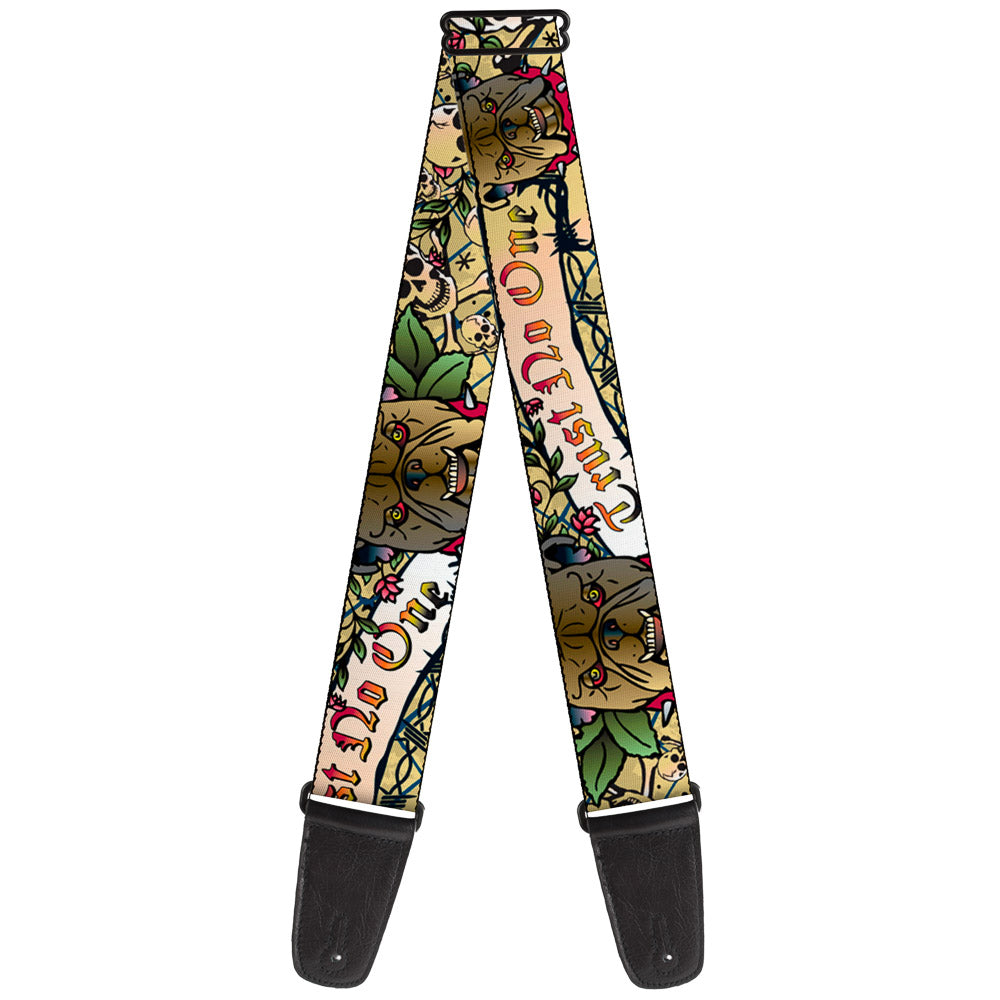 Guitar Strap - Trust No One Tan Guitar Straps Buckle-Down   