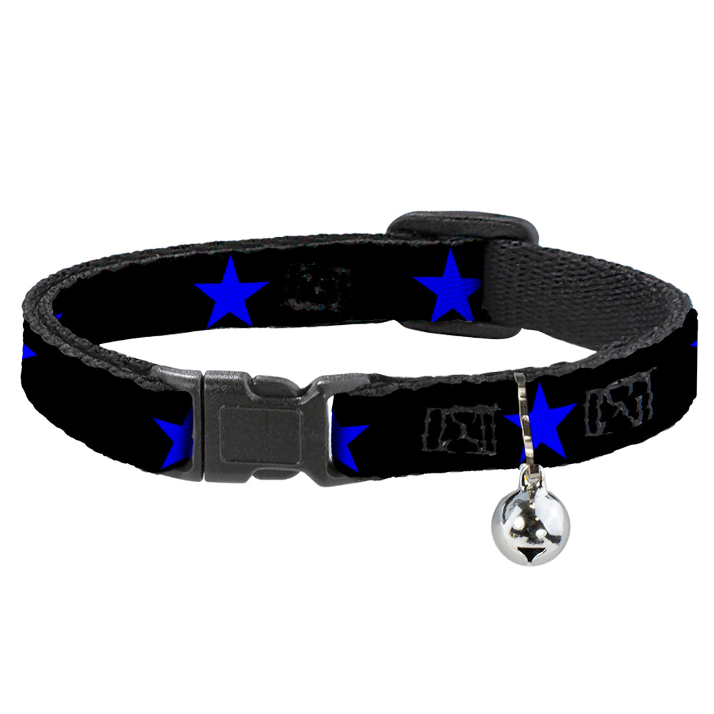 Cat Collar Breakaway - Star Black Blue Breakaway Cat Collars Buckle-Down   