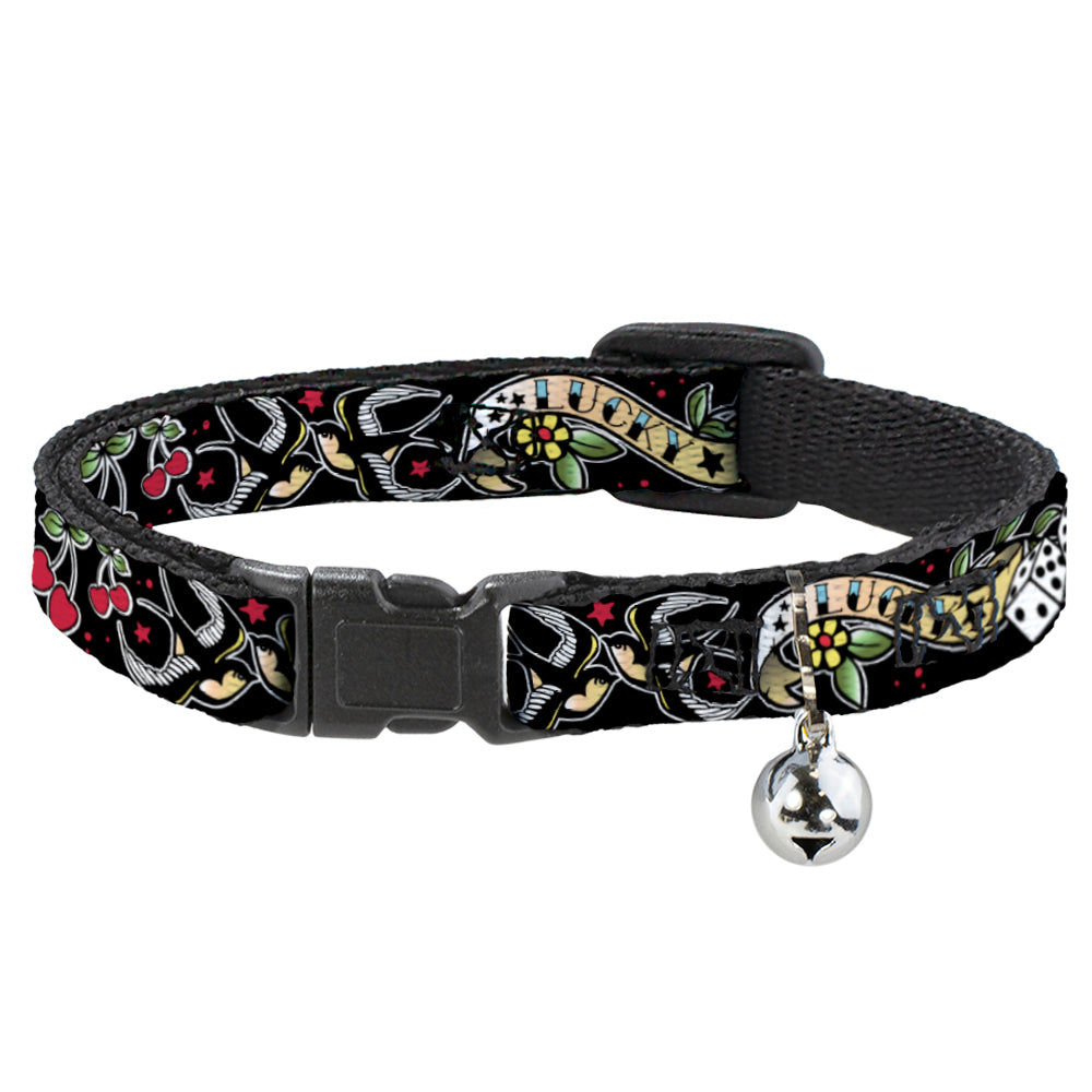 Cat Collar Breakaway - Lucky Black Breakaway Cat Collars Buckle-Down   