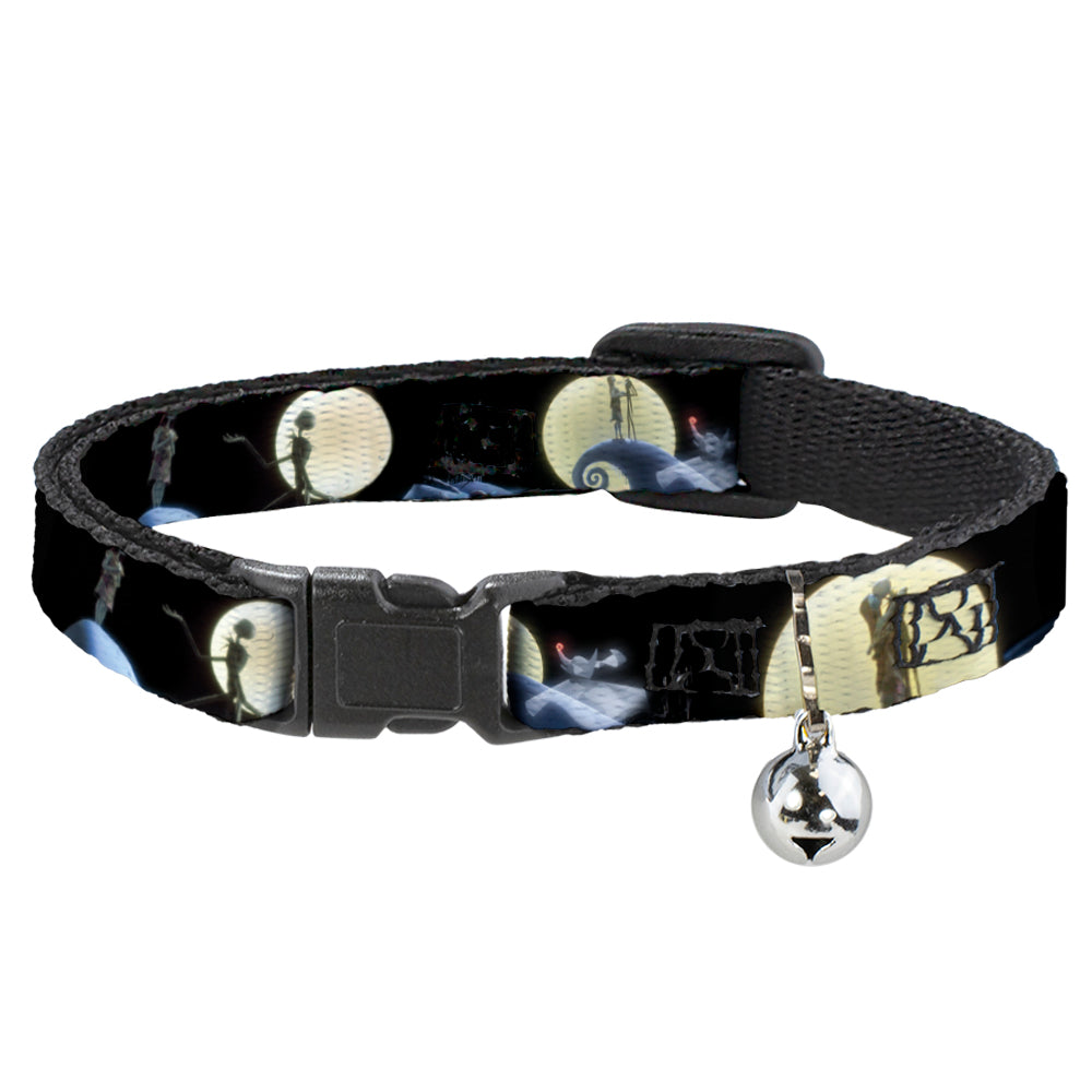 Cat Collar Breakaway - Nightmare Before Christmas Jack & Sally Moon Scenes Breakaway Cat Collars Disney   