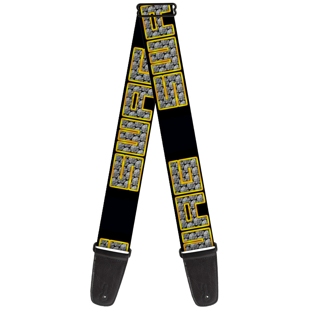 Guitar Strap - SWAG Black Bling Guitar Straps Buckle-Down   