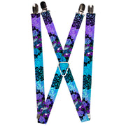 Suspenders - 1.0" - Tattoo Johnny-Fairy Blue Hair Suspenders Tattoo Johnny   