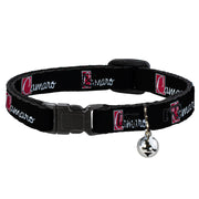 Cat Collar Breakaway - 1972 CAMARO Script Emblem Black Silver Reds Breakaway Cat Collars GM General Motors   