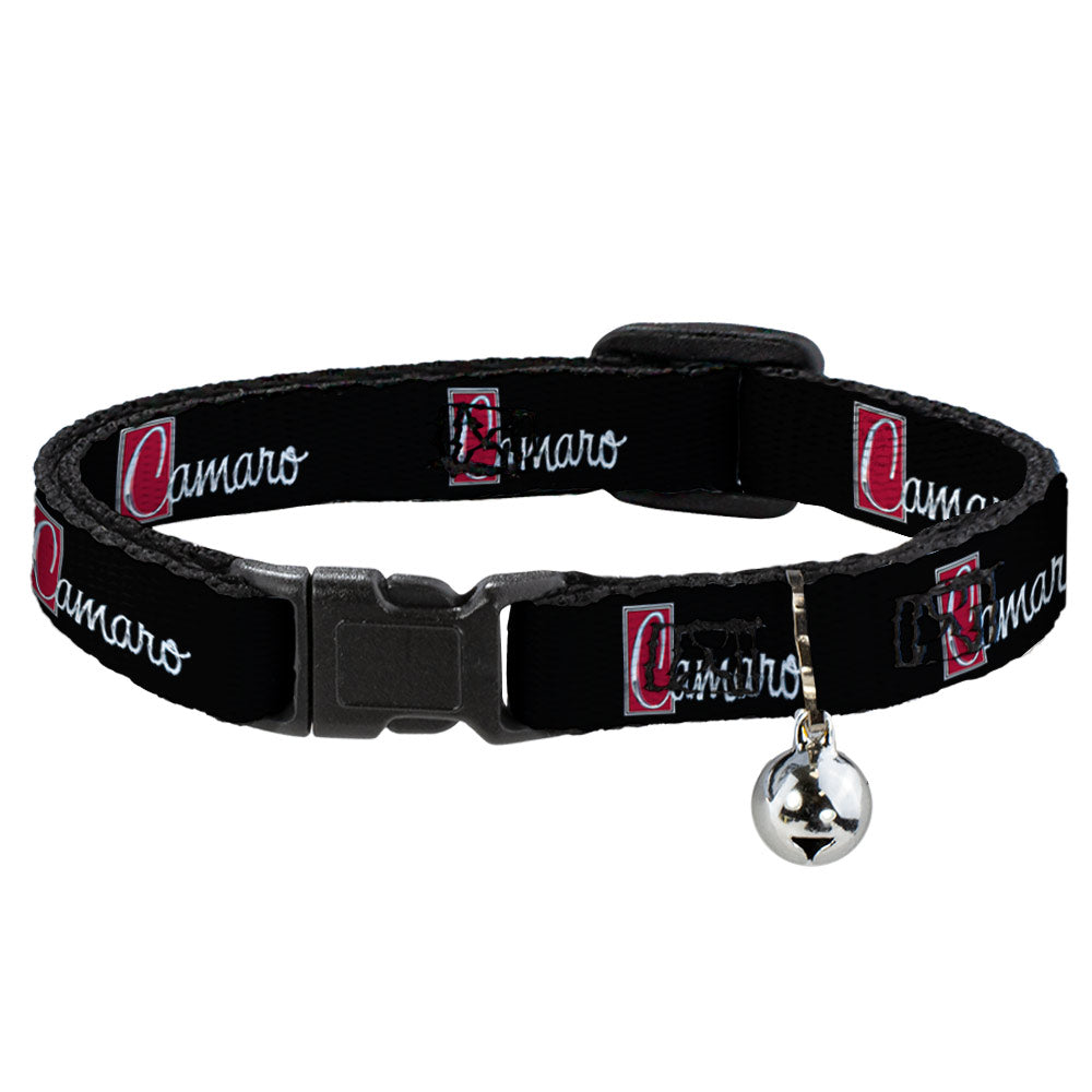 Cat Collar Breakaway - 1972 CAMARO Script Emblem Black Silver Reds Breakaway Cat Collars GM General Motors   