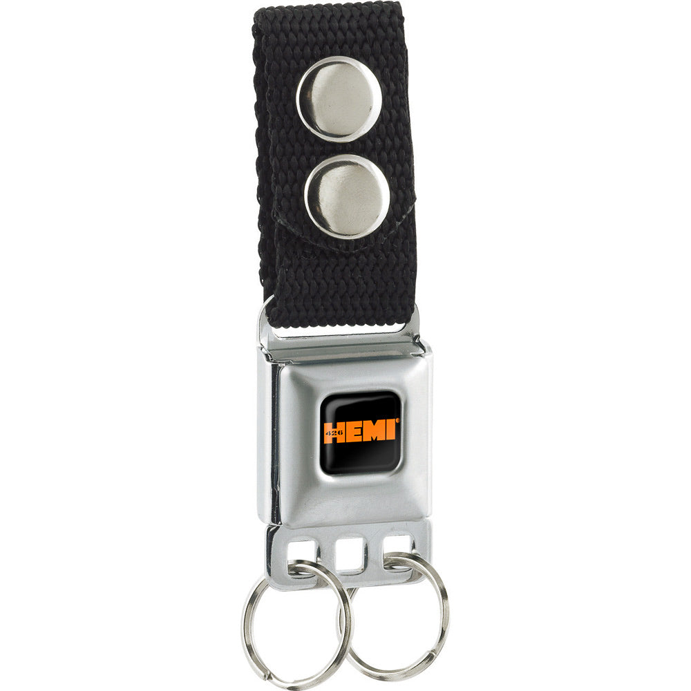 Keychain - HEMI 426 Logo Full Color Black Orange Keychains Hemi   