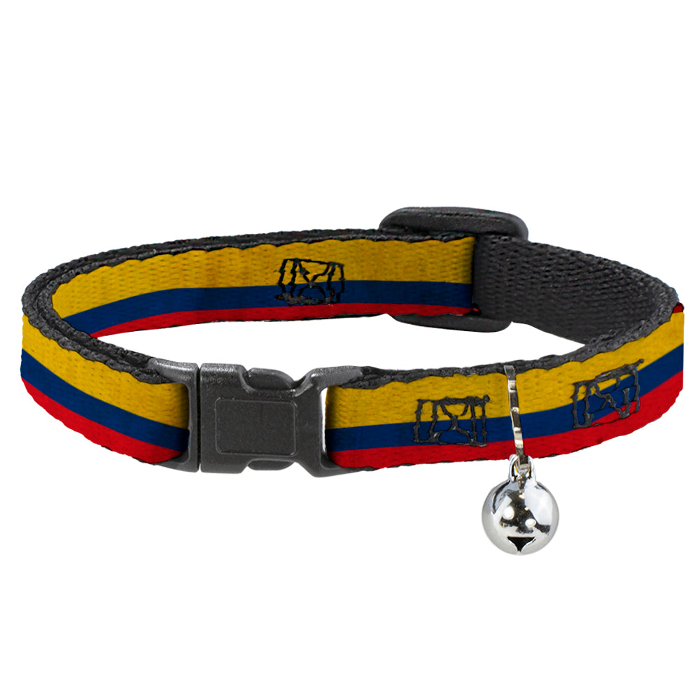 Cat Collar Breakaway - Colombia Flag Distressed Breakaway Cat Collars Buckle-Down   