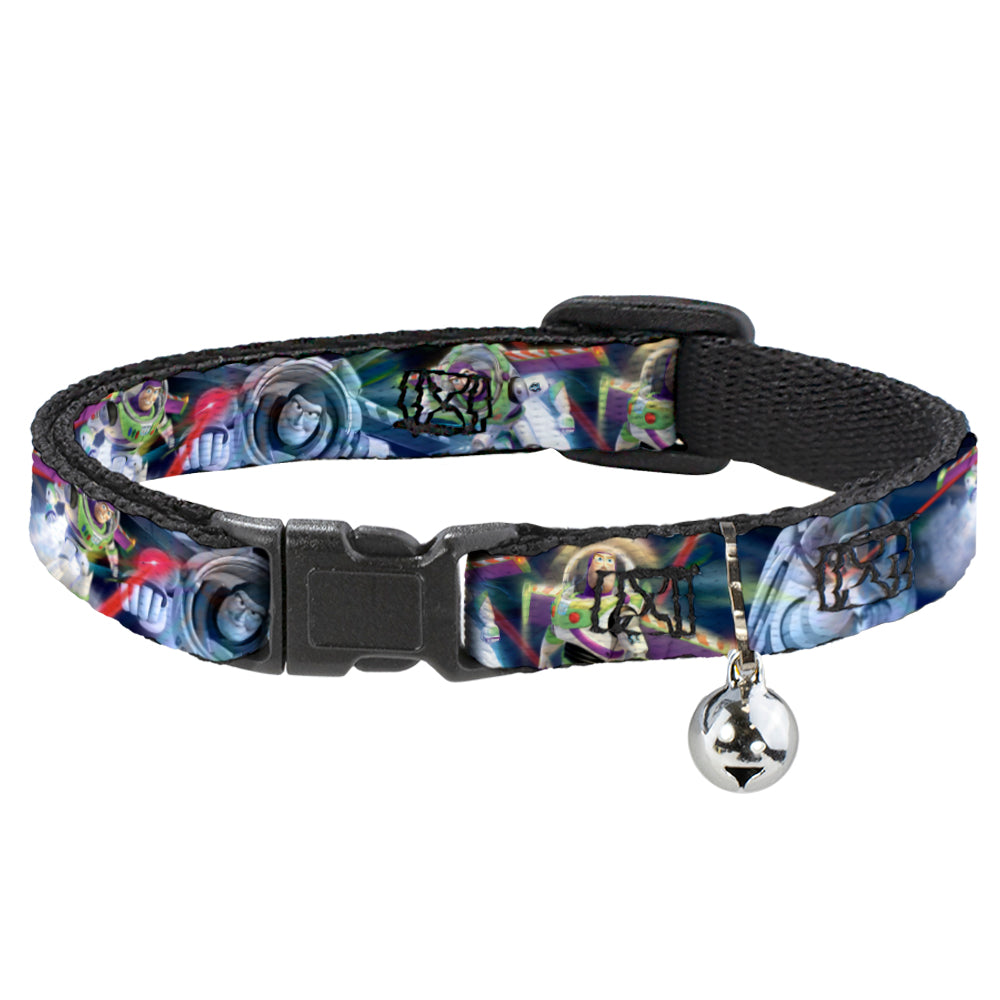 Cat Collar Breakaway - Buzz Lightyear Action Poses Stacked Breakaway Cat Collars Disney   