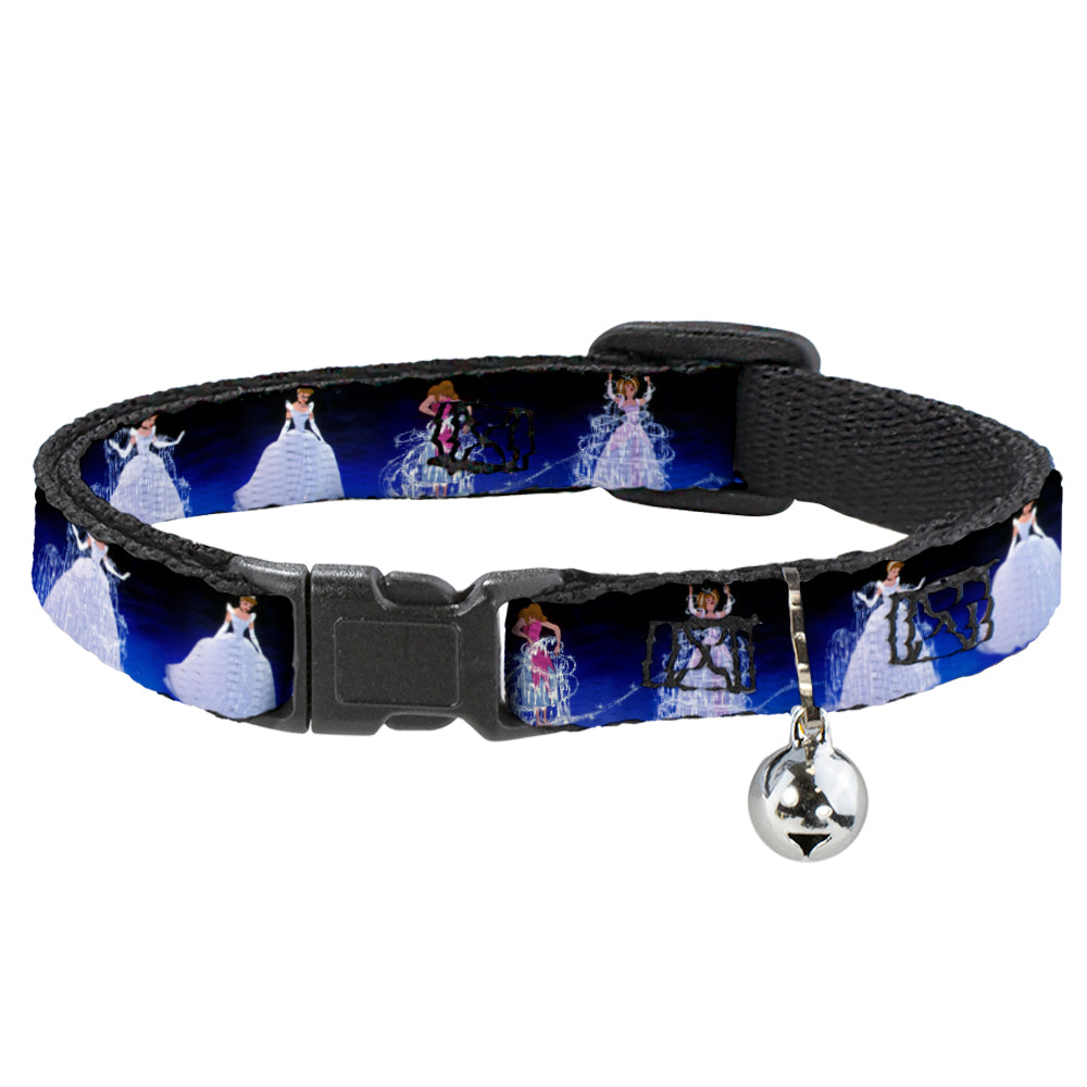 Cat Collar Breakaway - Cinderella Transformation Blue Fade Breakaway Cat Collars Disney   