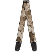 Guitar Strap - Vivid Floral Collage2 Sepia Guitar Straps Buckle-Down   
