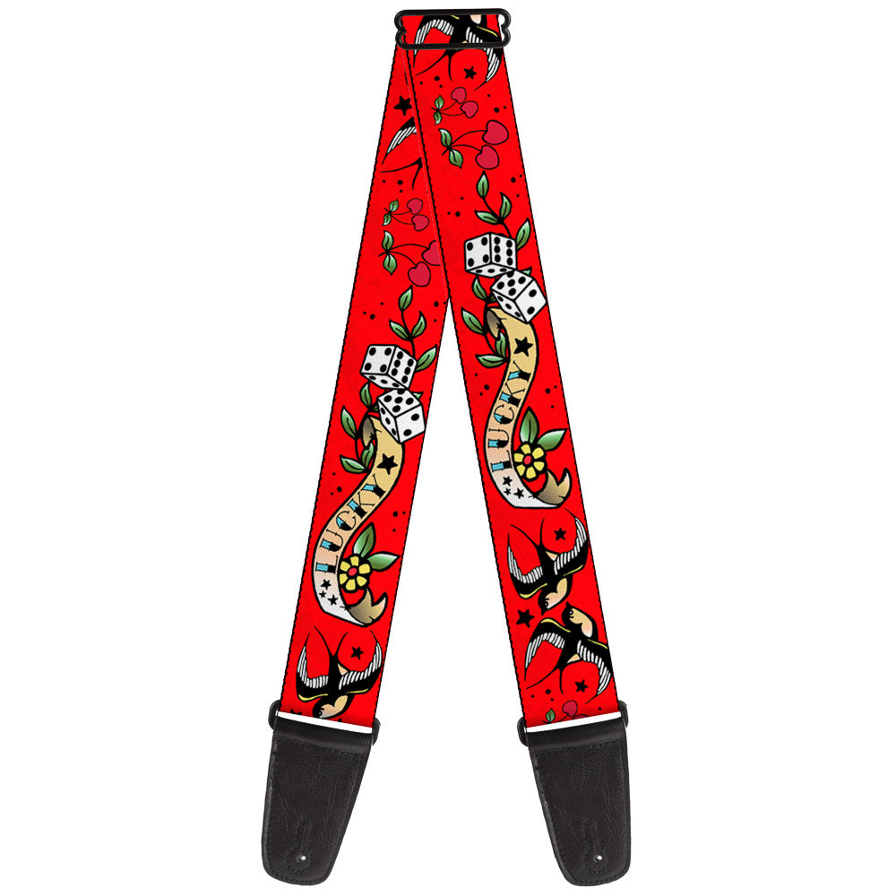 Guitar Strap - Lucky Red Guitar Straps Buckle-Down   