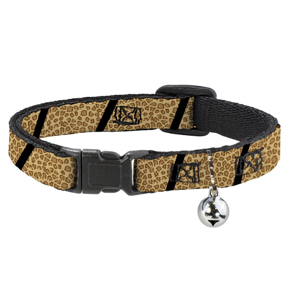Cat Collar Breakaway - Leopard Brown Black Slash Breakaway Cat Collars Buckle-Down   