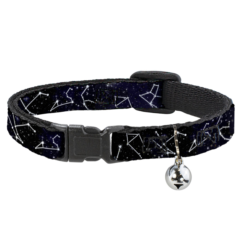 Cat Collar Breakaway - Constellations-14 Galaxy White Breakaway Cat Collars Buckle-Down   