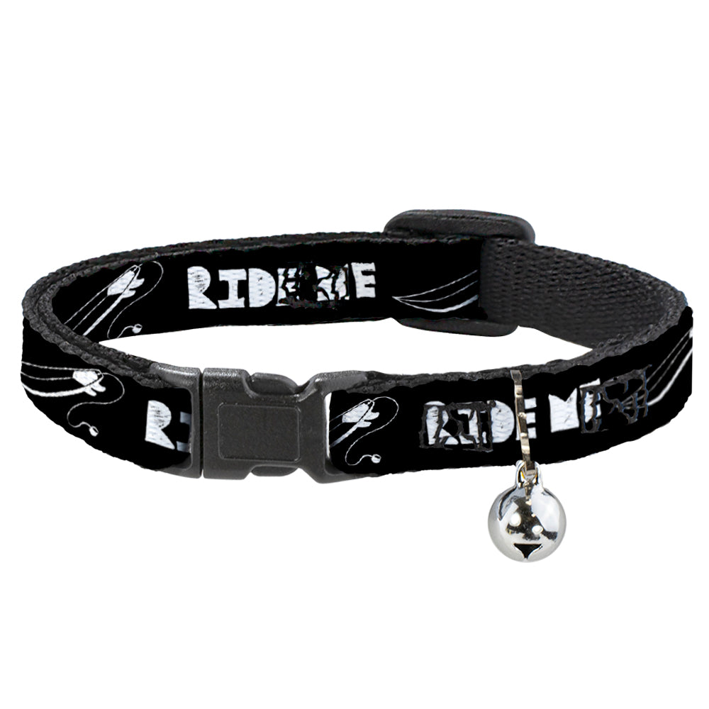 Cat Collar Breakaway - RIDE ME Surfboard Black White Breakaway Cat Collars Buckle-Down   