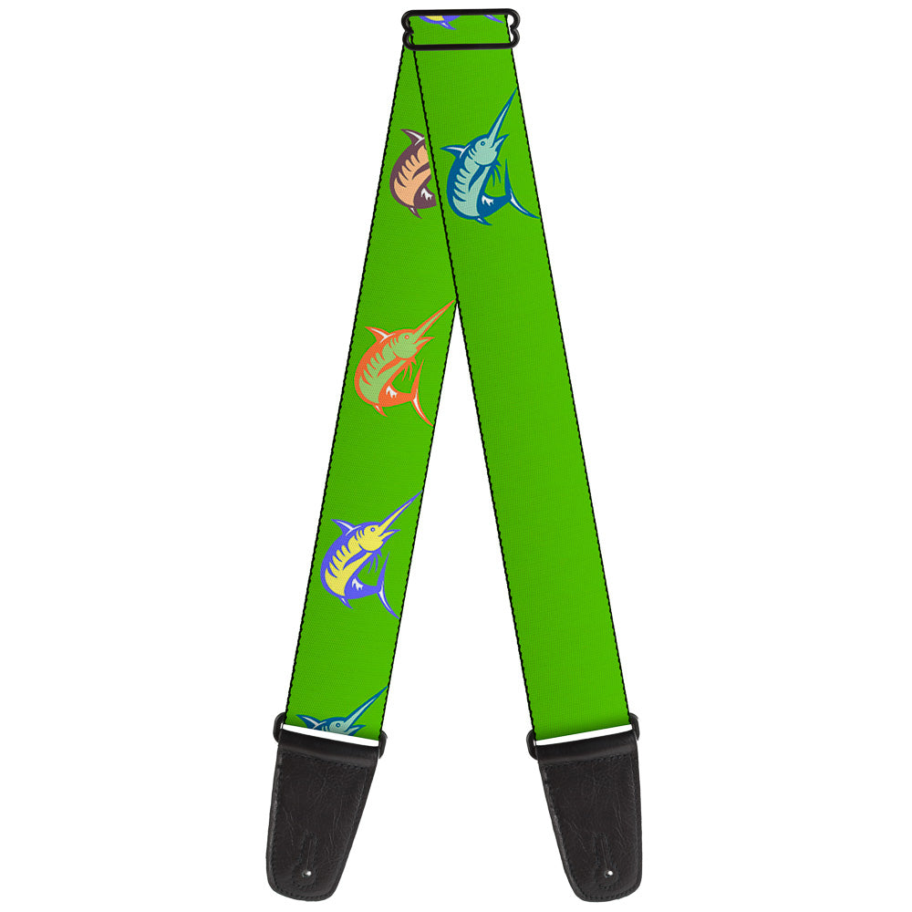 Guitar Strap - Marlin Green Multi Color Guitar Straps Buckle-Down   
