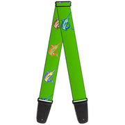 Guitar Strap - Marlin Green Multi Color Guitar Straps Buckle-Down   