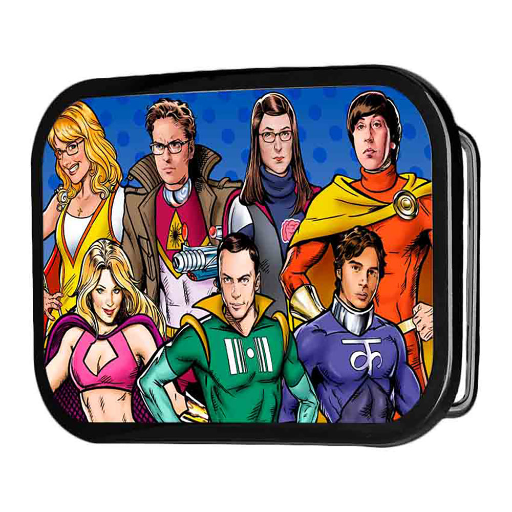 The Big Bang Theory Superhero Characters FCG - Black Rock Star Buckle Belt Buckles The Big Bang Theory   