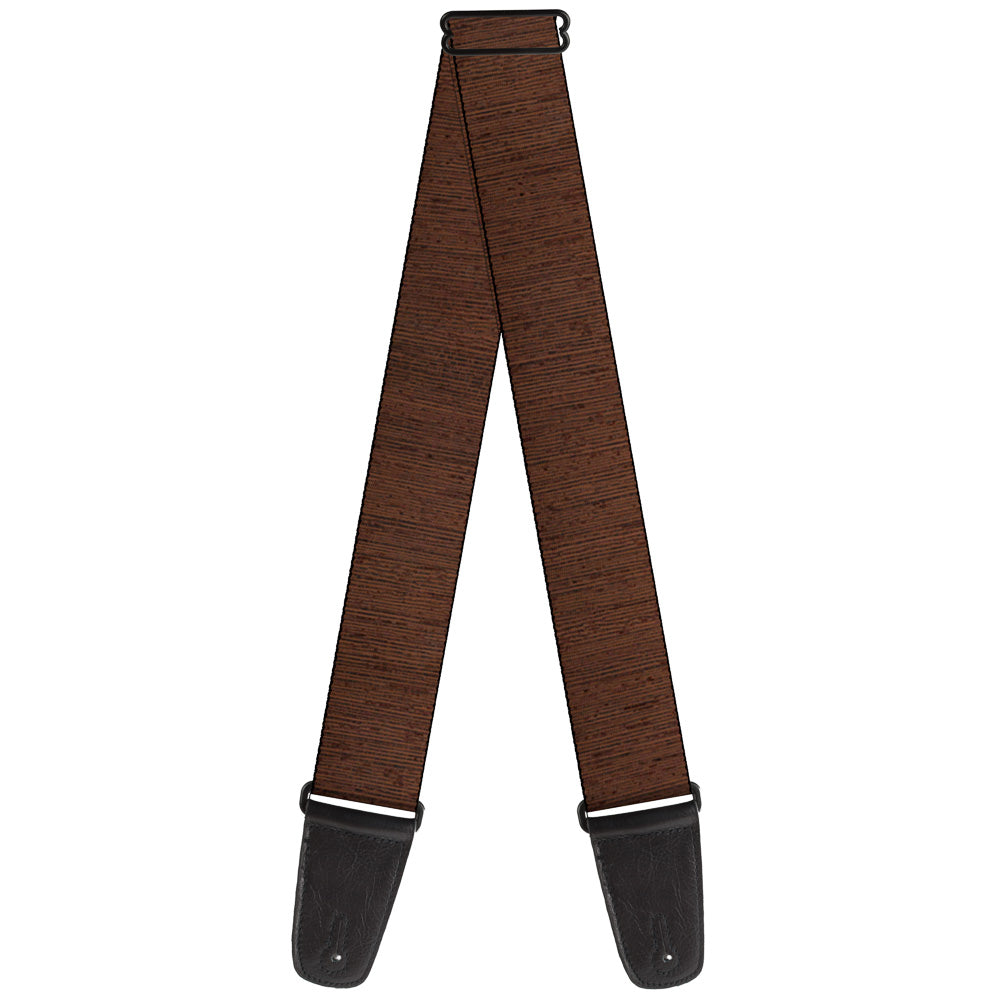 Guitar Strap - Wood Grain Vertical Brown Guitar Straps Buckle-Down   