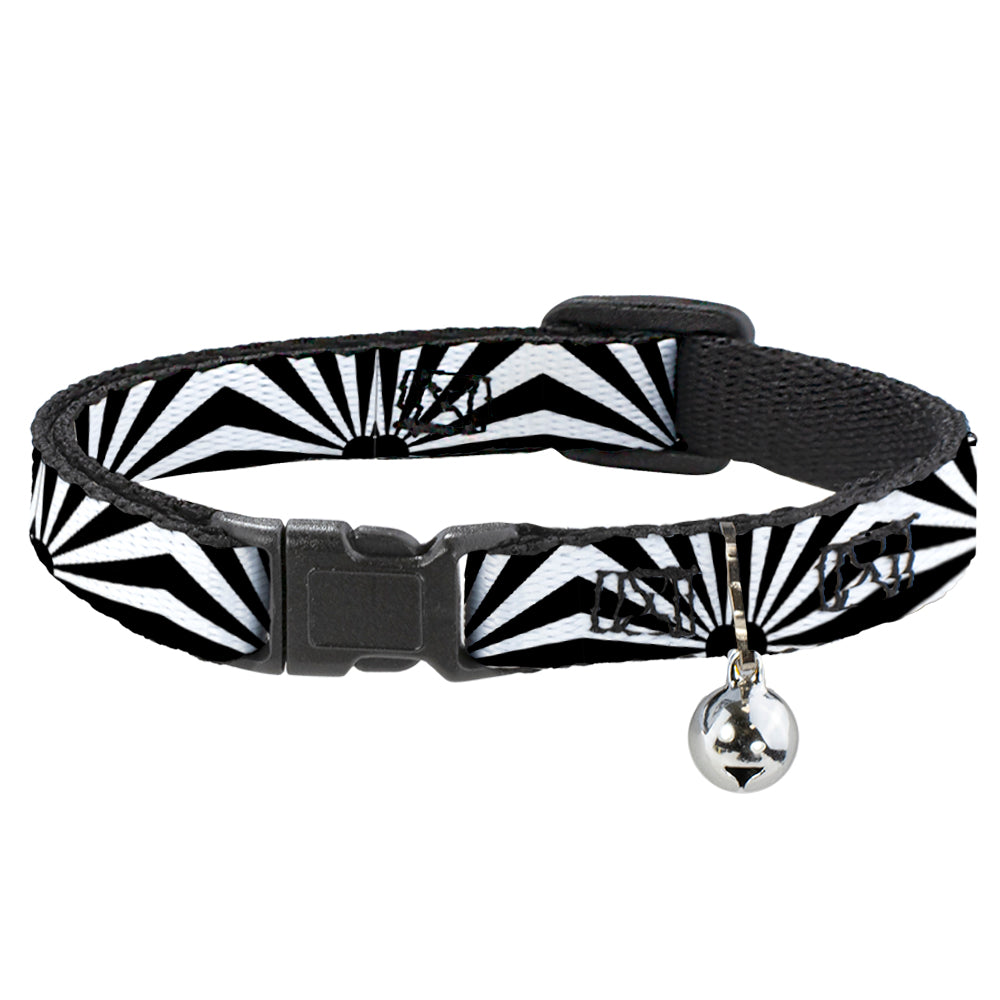 Cat Collar Breakaway - Rising Sun White Black Breakaway Cat Collars Buckle-Down   