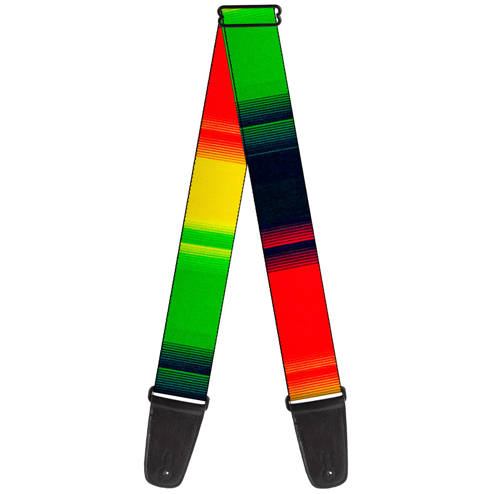 Guitar Strap - Zarape4 Vertical Rasta Guitar Straps Buckle-Down   