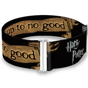 Cinch Waist Belt - Harry Potter I SOLEMNLY SWEAR I AM UP TO NO GOOD Banner Black Tan Womens Cinch Waist Belts Harry Potter REGULAR - 23-44"