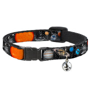 Cat Collar Breakaway - Solar System Sun Planets Stars Breakaway Cat Collars Buckle-Down   