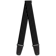 Guitar Strap - Pinstripes Black Gray Guitar Straps Buckle-Down   