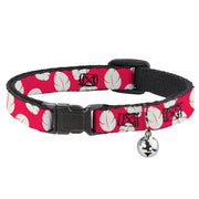 Cat Collar Breakaway - Lilo & Stitch Bounding Lilo Dress Leaves Red Ivory Breakaway Cat Collars Disney   