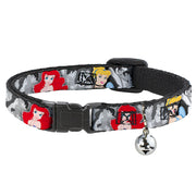 Cat Collar Breakaway - Princess Pose Princess & Prince Scene Grays Multi Color Breakaway Cat Collars Disney   
