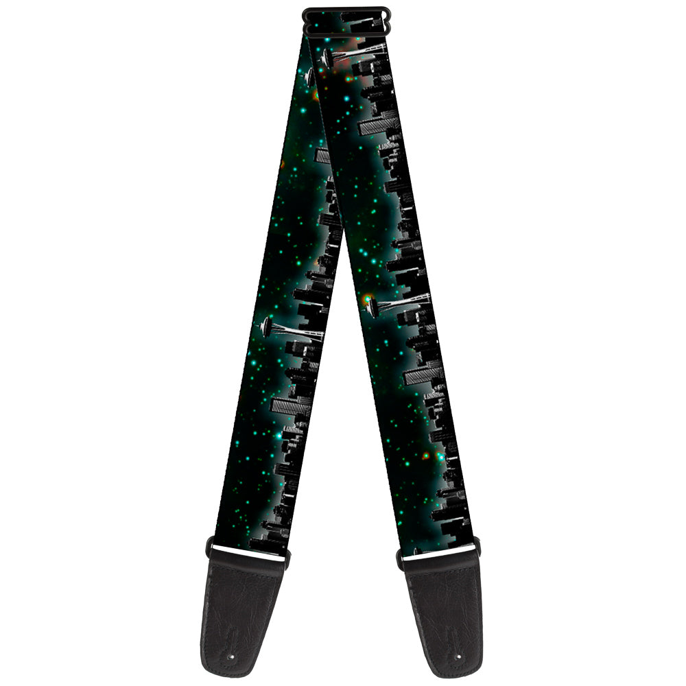 Guitar Strap - Seattle Vivid Skyline Space Dust Guitar Straps Buckle-Down   