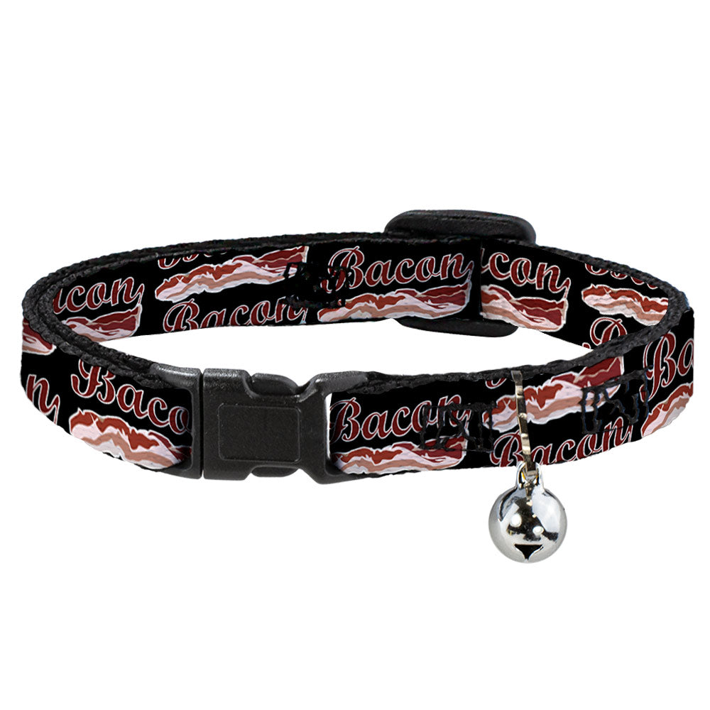 Cat Collar Breakaway - BACON Baseball Script Breakaway Cat Collars Buckle-Down   