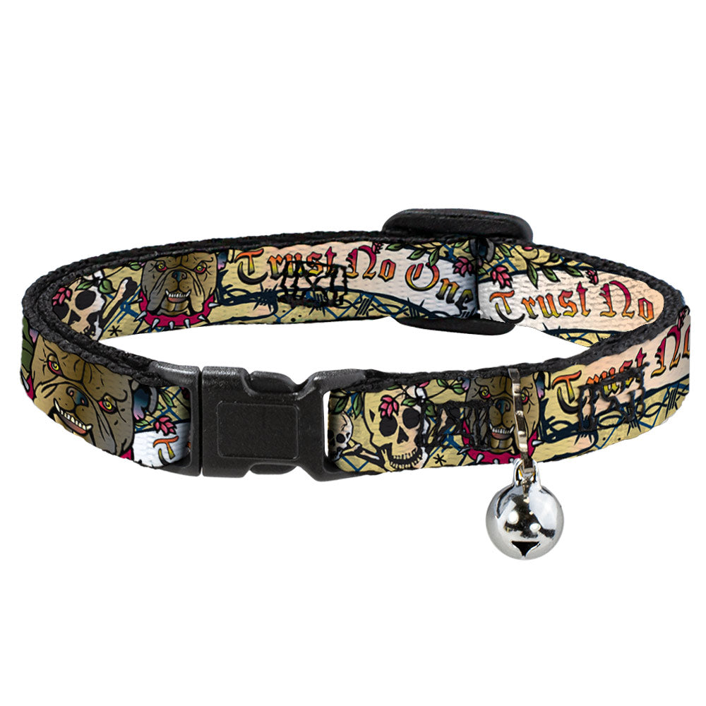 Cat Collar Breakaway - Trust No One Tan Breakaway Cat Collars Buckle-Down   
