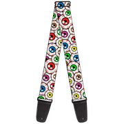 Guitar Strap - Eyeballs Stacked Guitar Straps Buckle-Down   