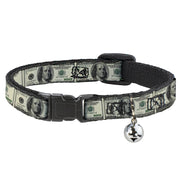Cat Collar Breakaway - 100 Dollar Bills Breakaway Cat Collars Buckle-Down   