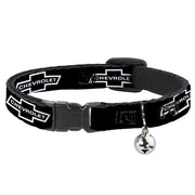 Cat Collar Breakaway - 1965 CHEVROLET Bowtie Black White Breakaway Cat Collars GM General Motors   