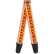 Guitar Strap - Hot Dog w Mustard & Ketchup Vivid Guitar Straps Buckle-Down   