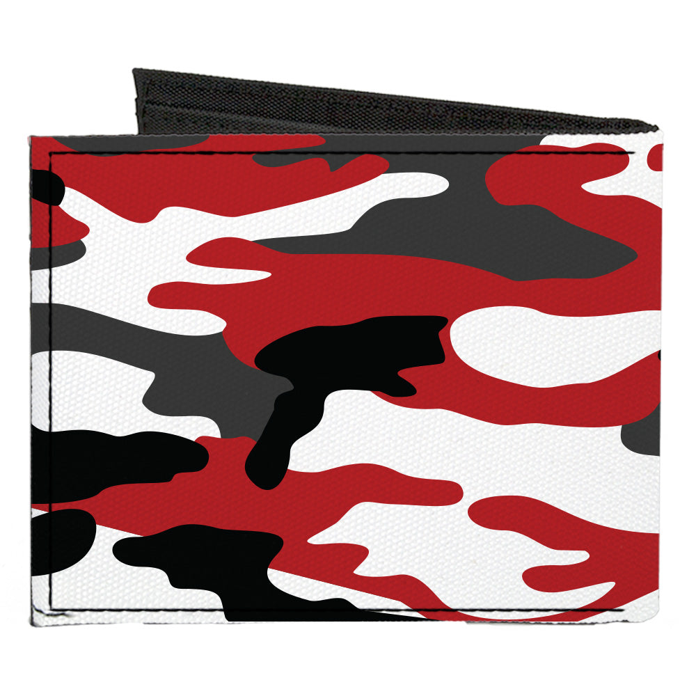 Canvas Bi-Fold Wallet - Camo Red Black Gray White Canvas Bi-Fold Wallets Buckle-Down   